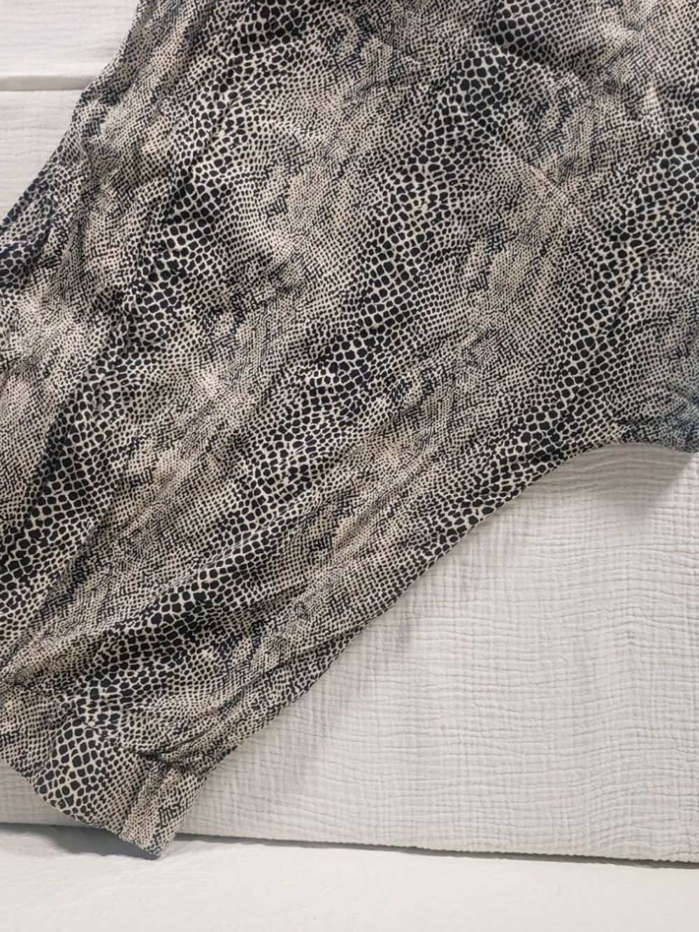 Jessica Simpson 2X Wide Leg Pants Animal Print Pull On Flowy - Picture 4 of 7